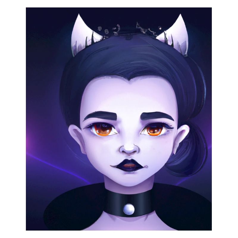 Goth Anime Vaporwave Niedlich Und Gruselig Devil