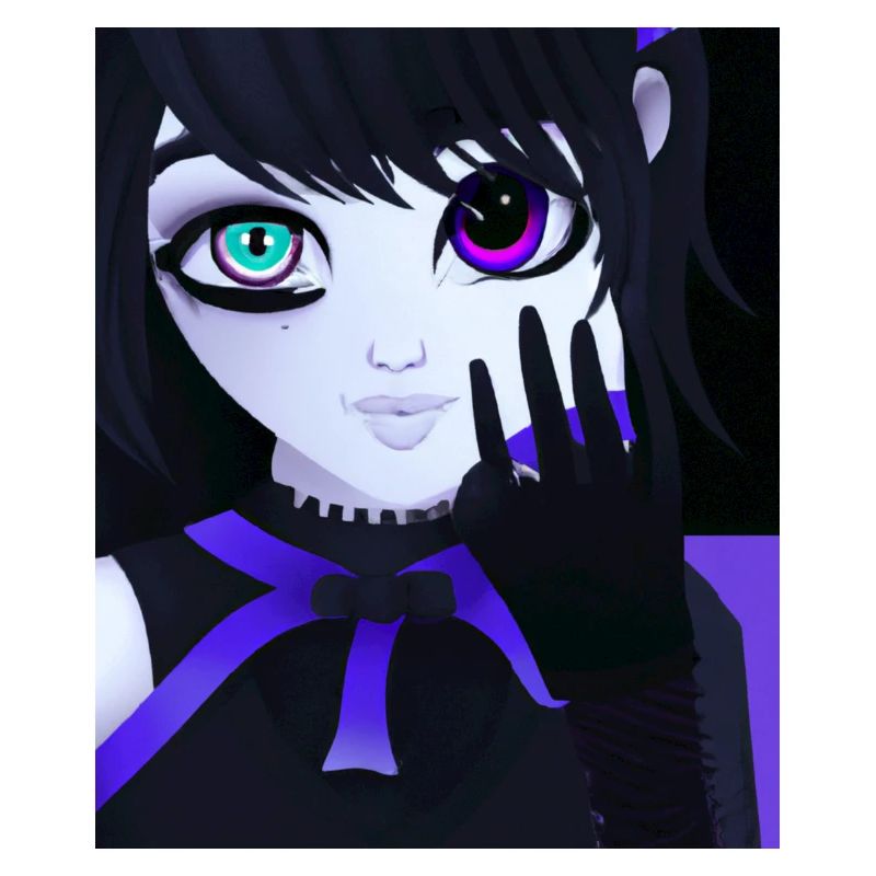 Goth Anime Vaporwave Cute And Scary Goth