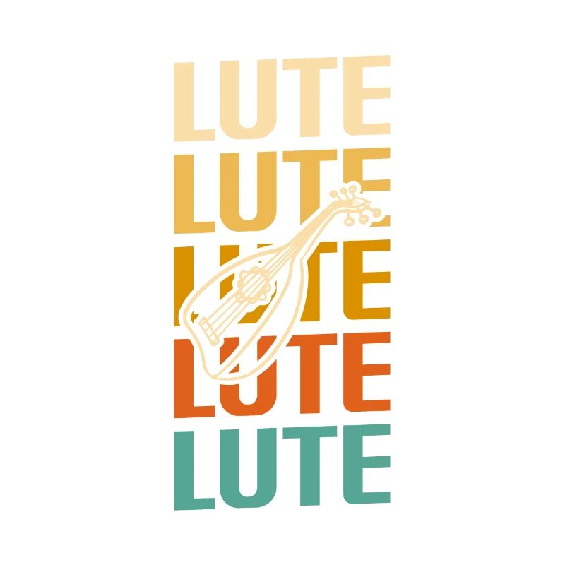 Instrument de luth classique rétro vintage