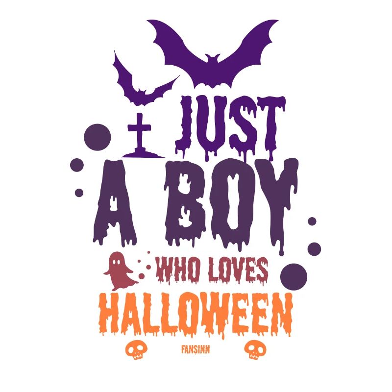 Nur ein Junge der Halloween liebt