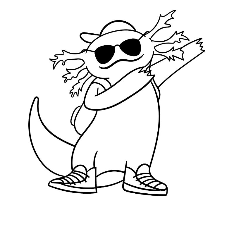 Axolotl Dancing Axolotl Dab Dance Axolotl Dabbing