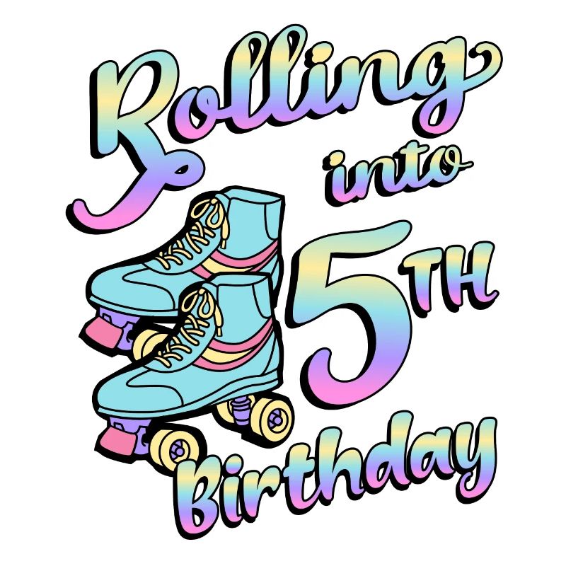 Rolling Into 5th Birthday Quad Skater Roller Skates