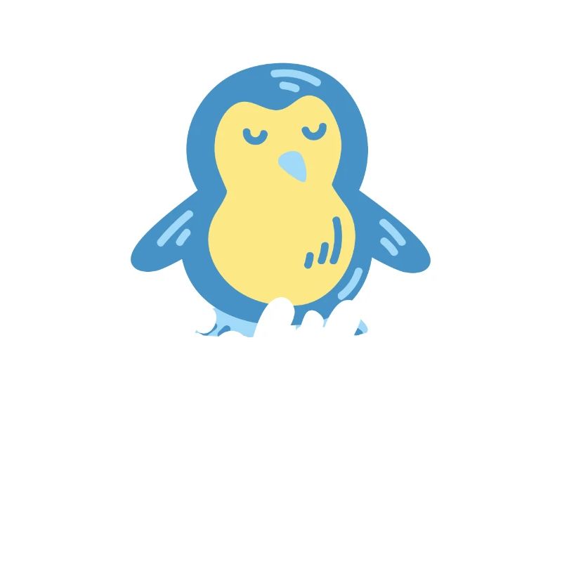 cute penguin can't fly