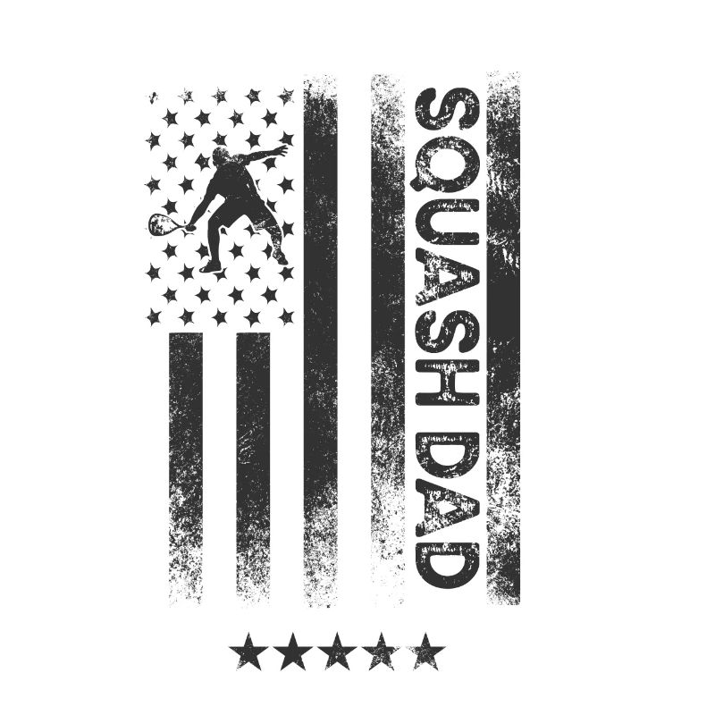 Drapeau américain - Squash Dad
