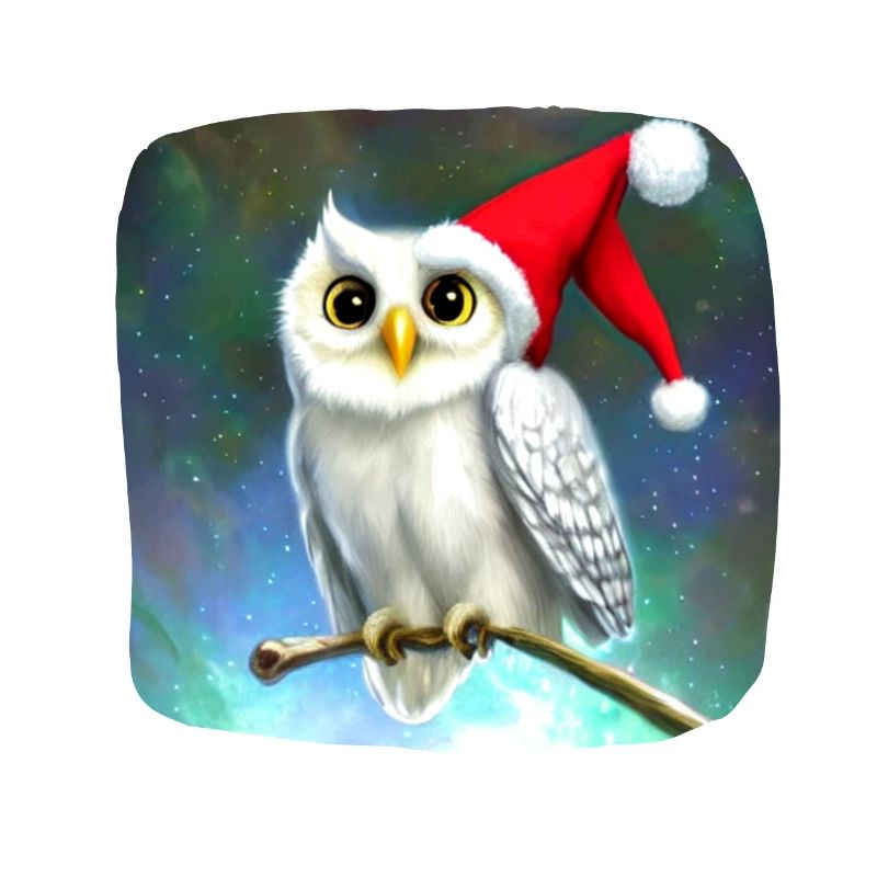 Weihnachtsmotiv Schneeeule