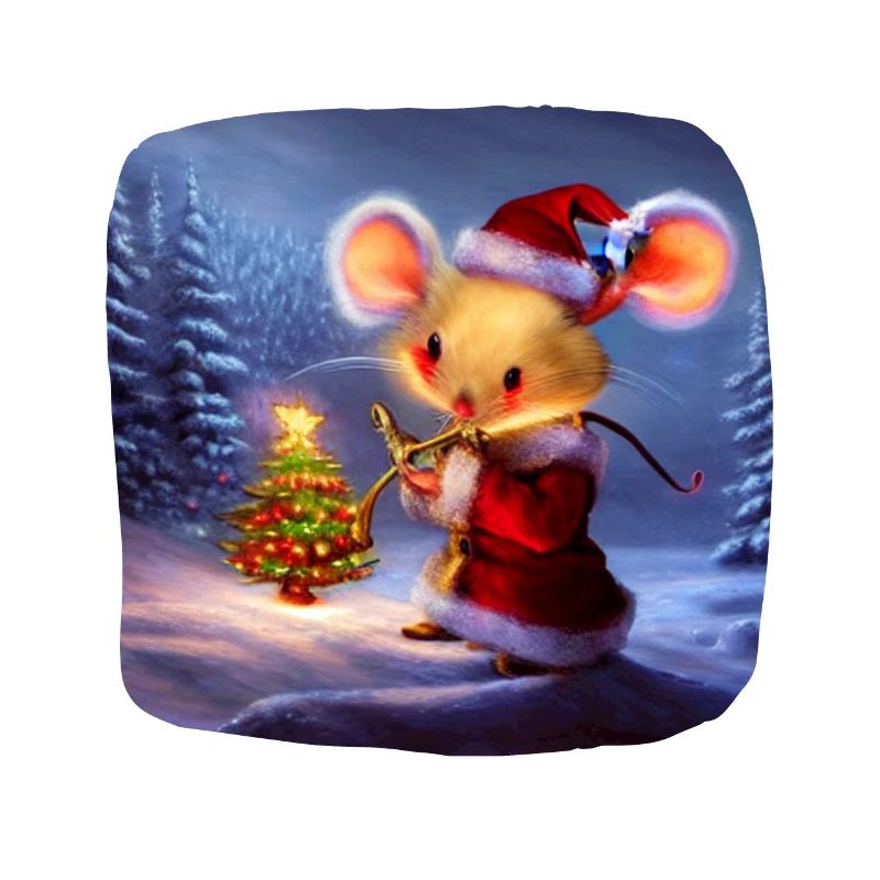 Souris à motif de Noël