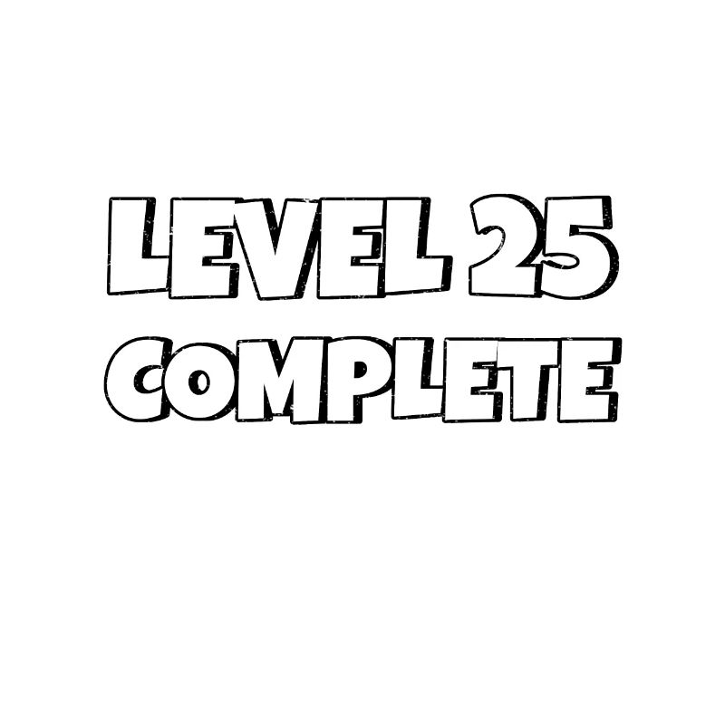 Level 25 Complete Geburtstagsgeschenk 25 Jahre