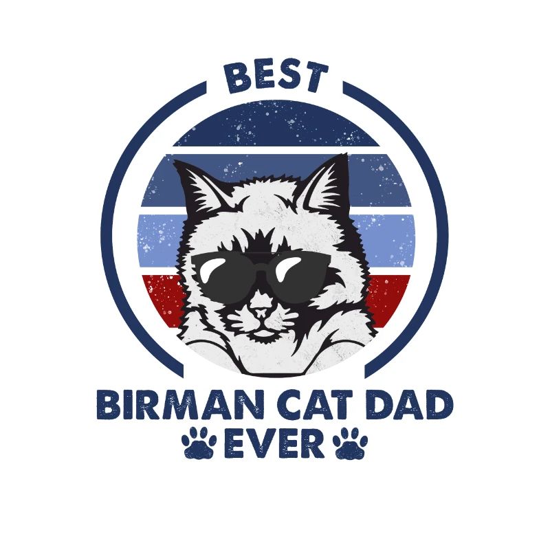 Cat Dad - Birman Katze