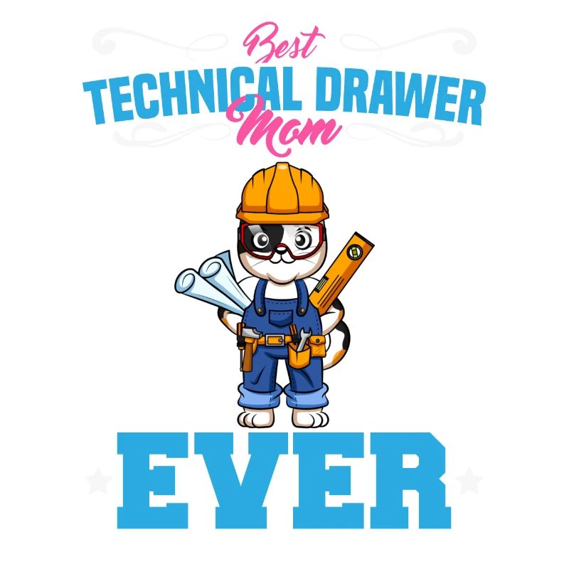 Best Technical Drawer Mom Ever Funny Archtect Gift