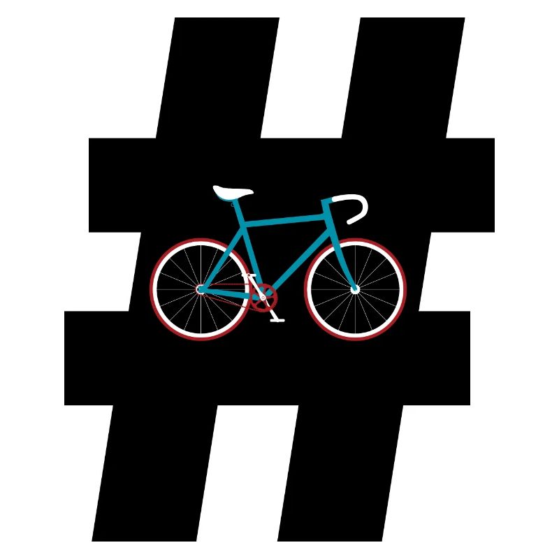 Hashtag Vélo Cyclisme Cycliste Rétro