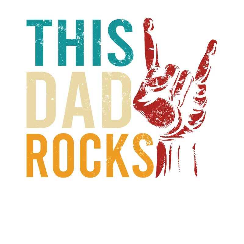 "This Dad Rocks" bester Papa, Vater, Rock and Roll