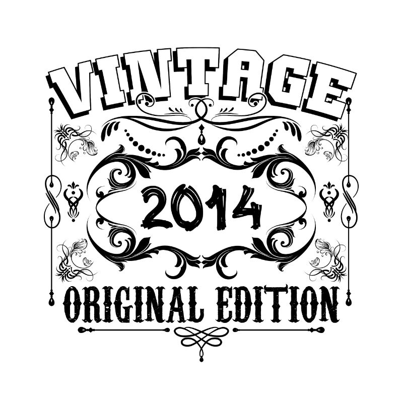 2014 | Vintage Aged Original 2014 Geburtstagsgeschenk