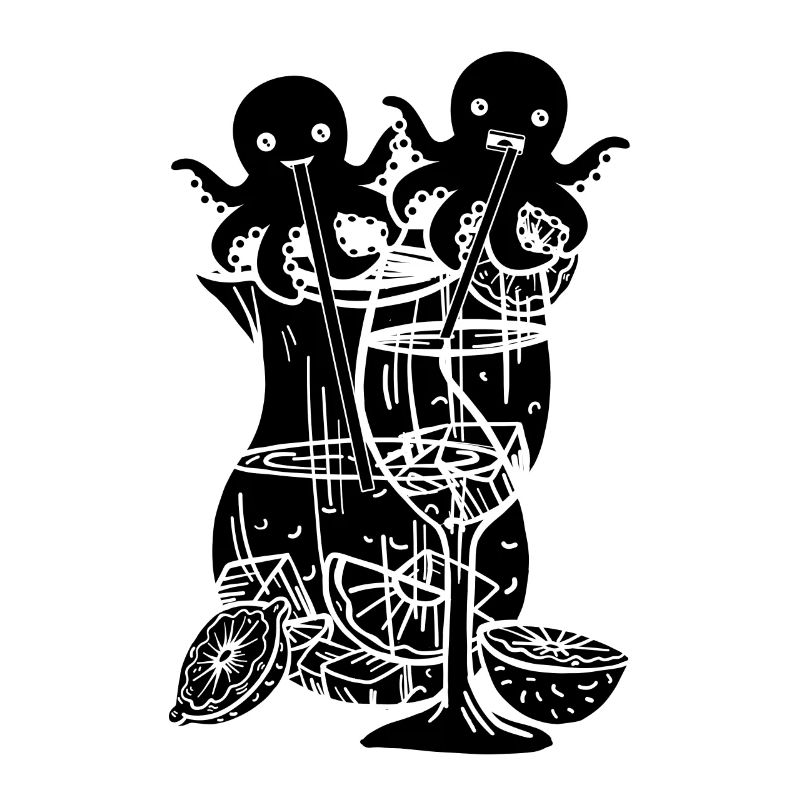 Céphalopode Kraken Octopus - Cocktail Sangria Octop