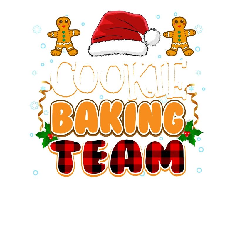 Équipe de cuisson de biscuits Mignon Noël Appariement familial