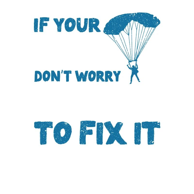 Funny Skydiver Parachutist
