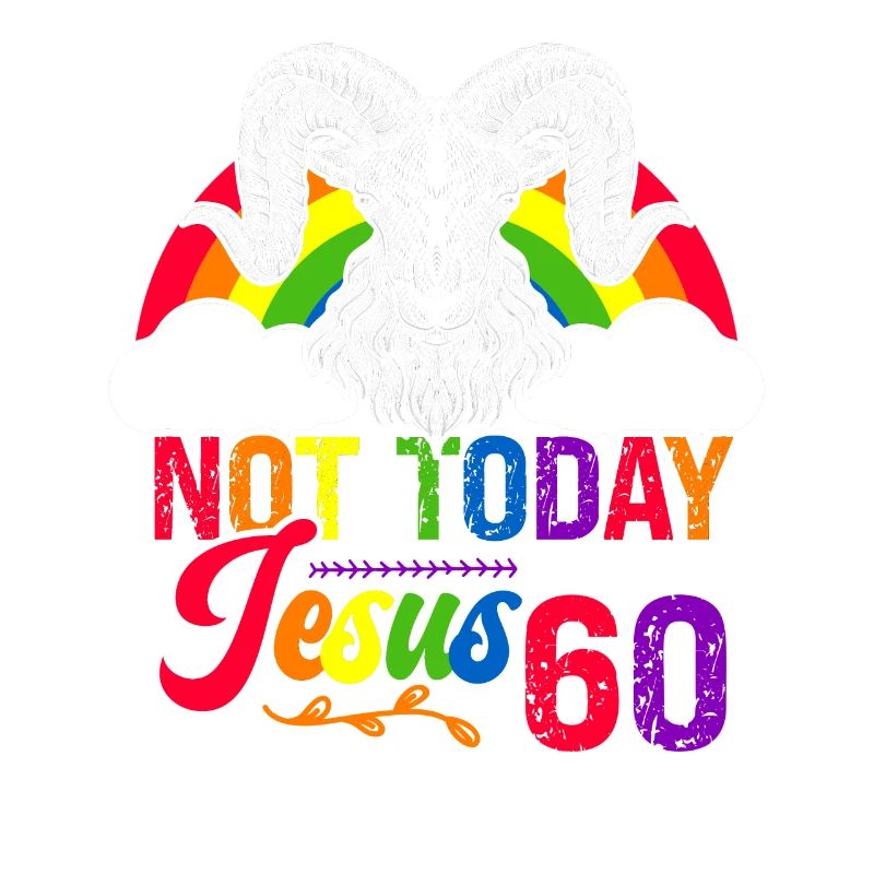 Nicht Heute Jesus Ich Werde 60 Regenbogenschaf
