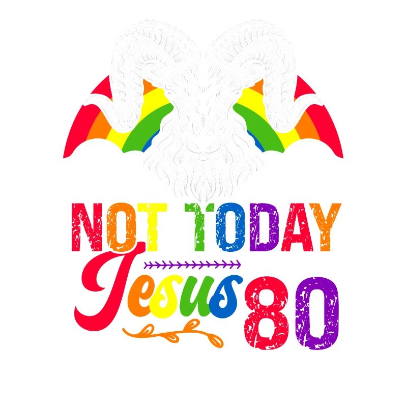 Nicht Heute Jesus Ich Werde 80 Regenbogenschaf