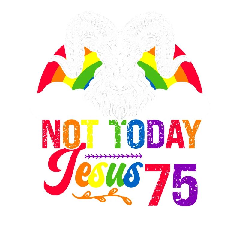 Nicht Heute Jesus Ich Werde 75 Regenbogenschaf