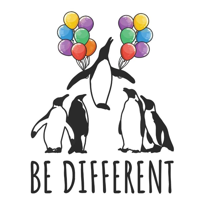 Soyez différent Motivation Penguin Creative People