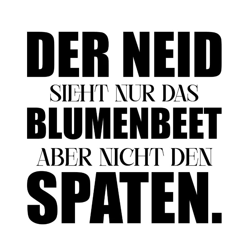 Neid Blumenbeet Spaten