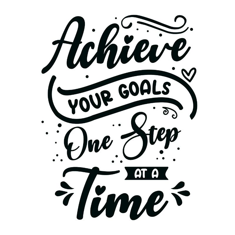 Typographie d’objectif La vie cite un message positif