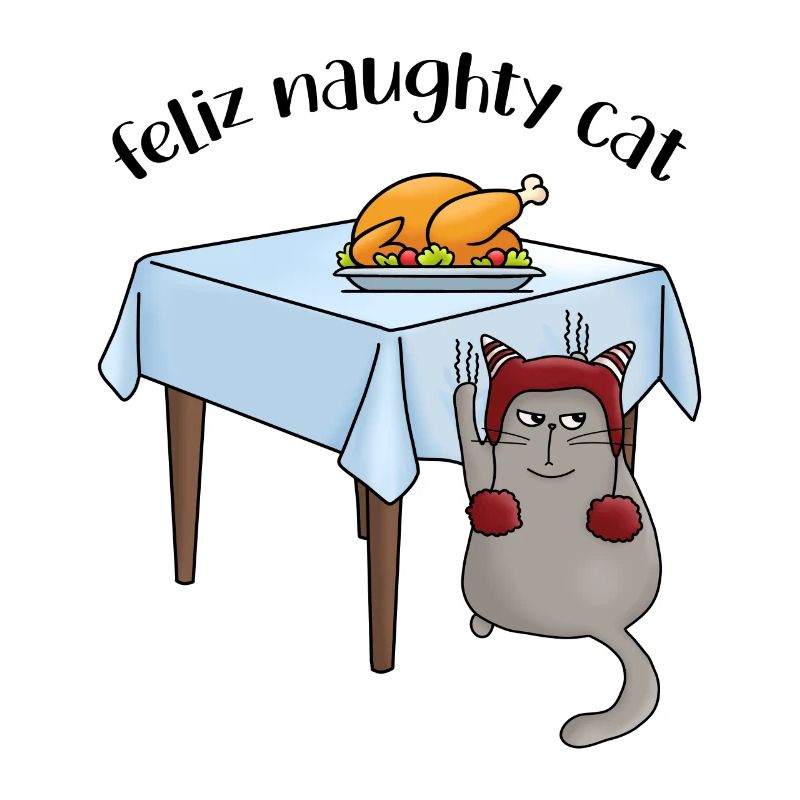 Noël drôle de chat Chat arbre de Noël Chat