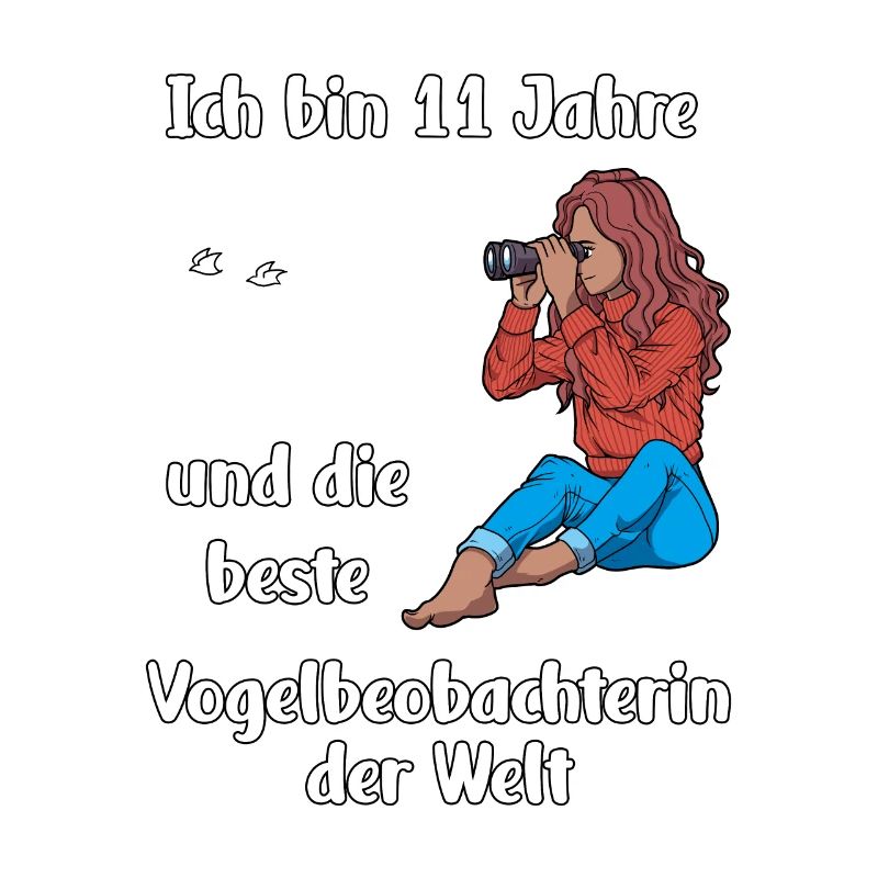 Ich bin 11 - Mädchen Vogelbeobachtung