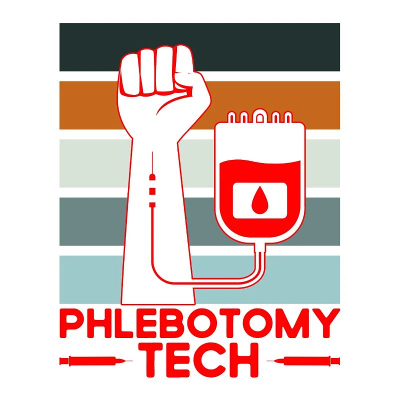 Phlébotomie Échantillon de sang Phlébotomiste Tech Cadeau