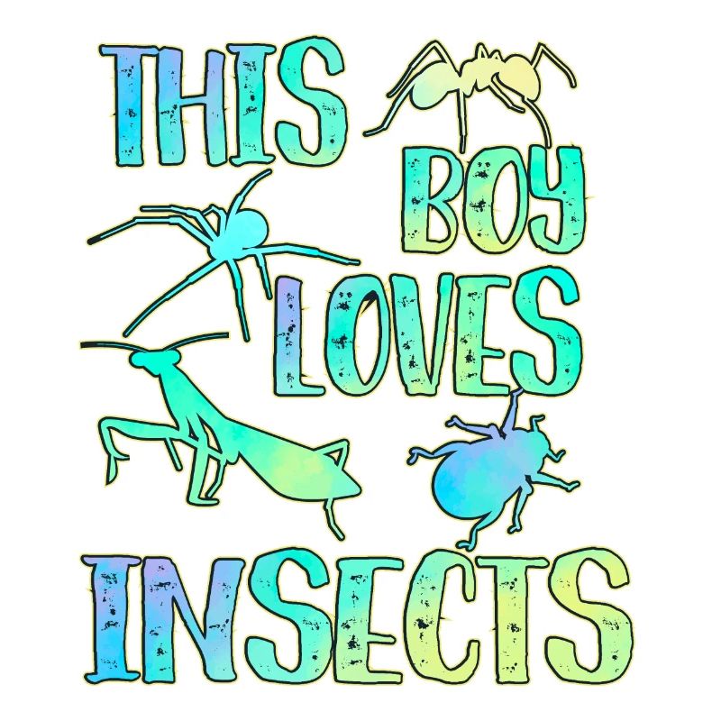 This boy loves insects