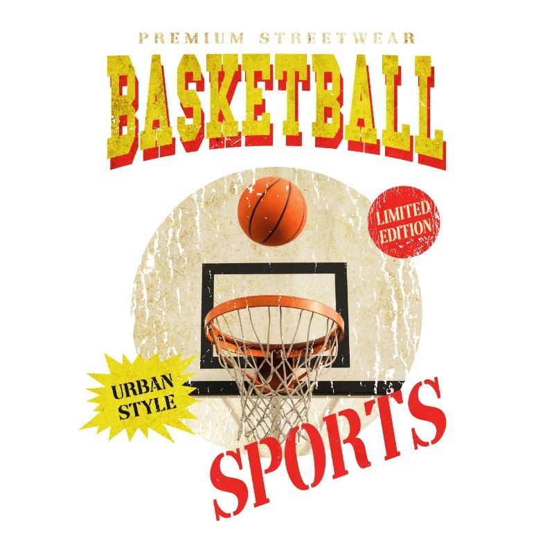 Basketteur Basketteur Basket Dunking Sport Vintage