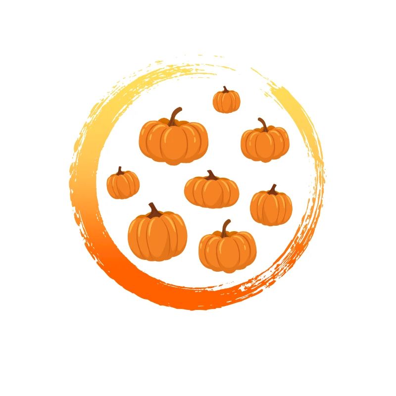 Halloween Thème Citrouilles mignonnes Hexagone Café