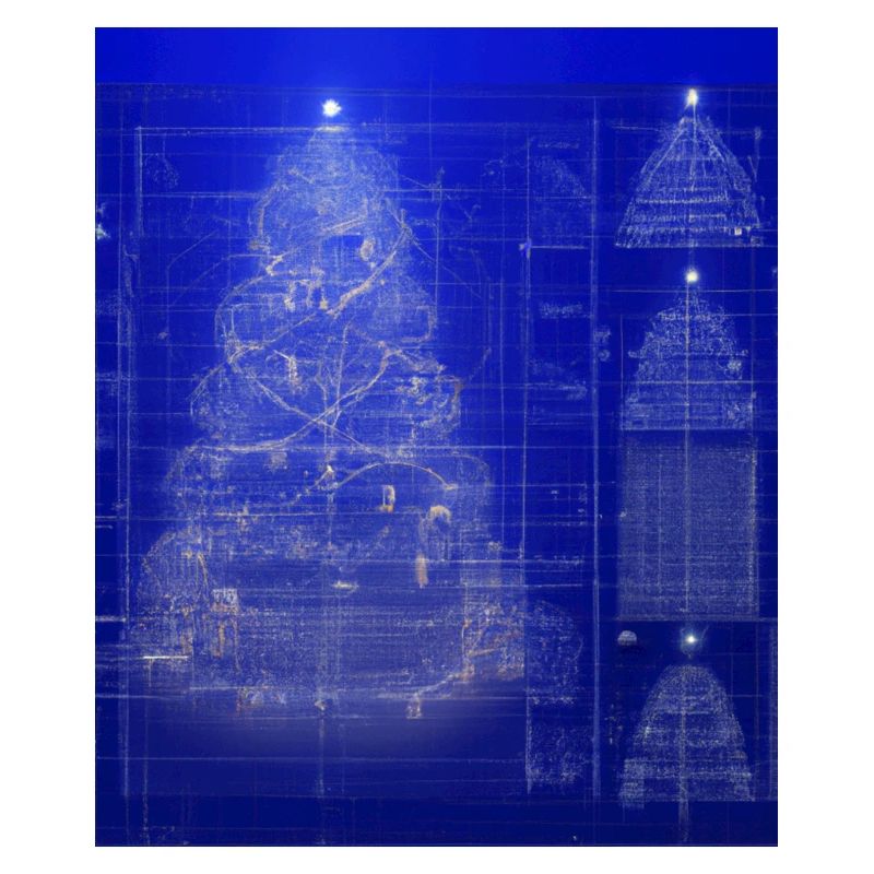 Plan schématique de l’arbre de Noël