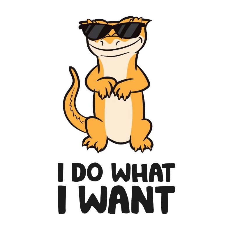 Ich tue was ich will Reptil Eidechse Kammgecko