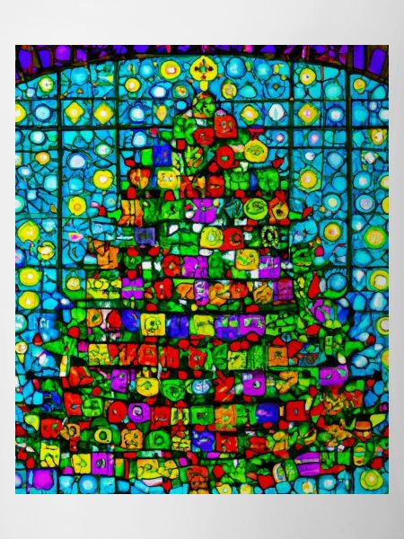 Christmas Christmas Tree Church Windows