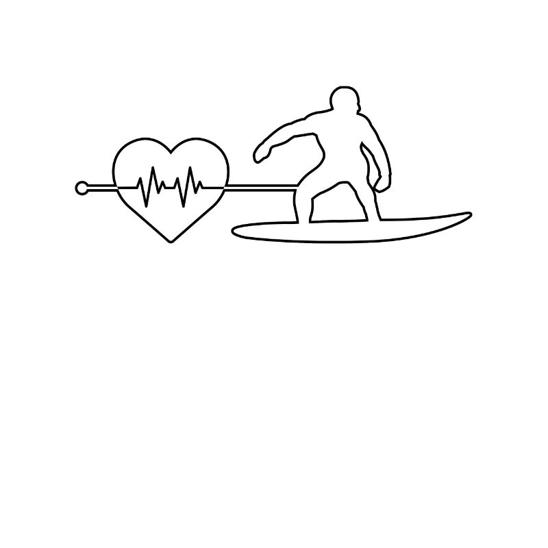 Rythme cardiaque de surf