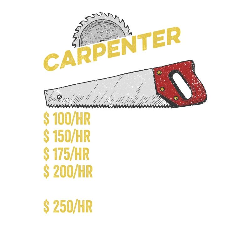 Carpenter Hourly Rate Funny Woodworking Carpenter
