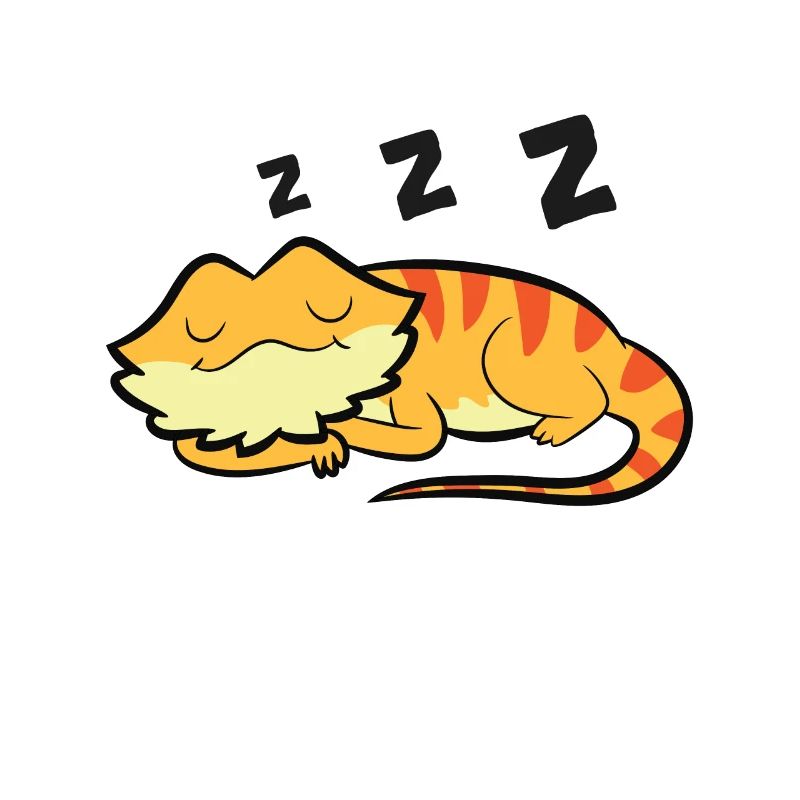 Bearded Dragon Pajama Reptile Lizard Sleeping