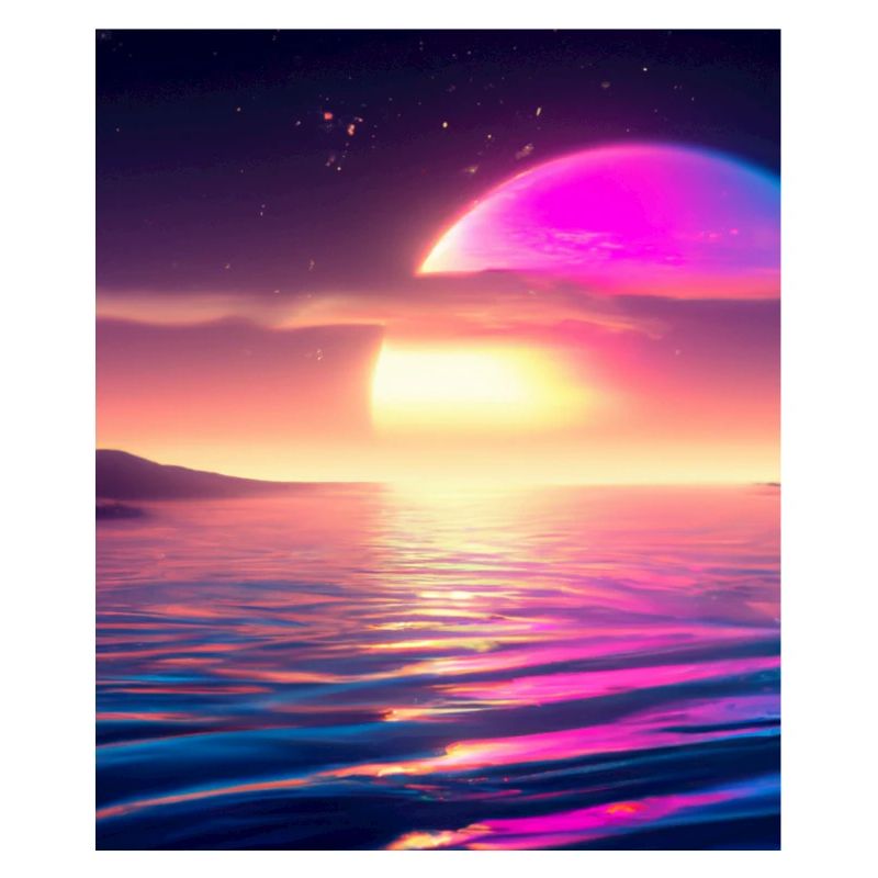 Vaporwave Sun Synthwave Sunset