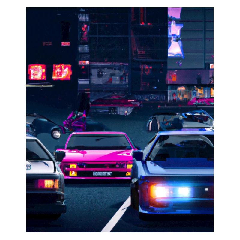 Vaporwave Aesthetic Synthwave Car