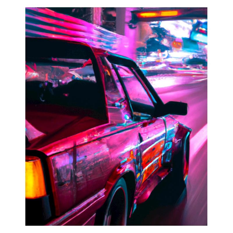 Vaporwave Aesthetic Synthwave Car