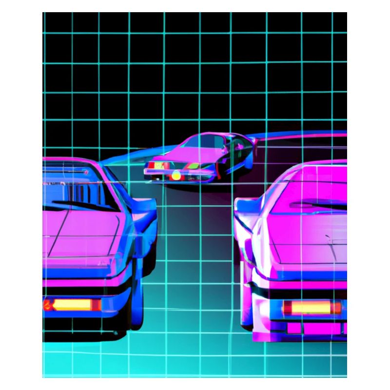 Vaporwave Aesthetic Synthwave Car