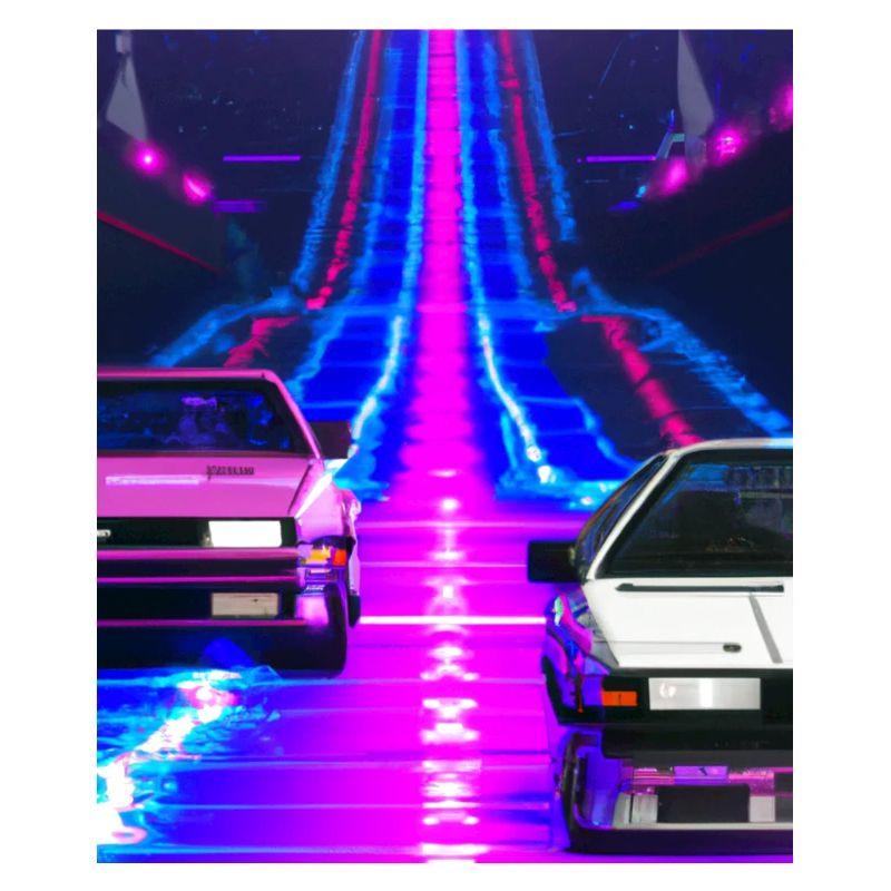 Vaporwave Aesthetic Synthwave Car