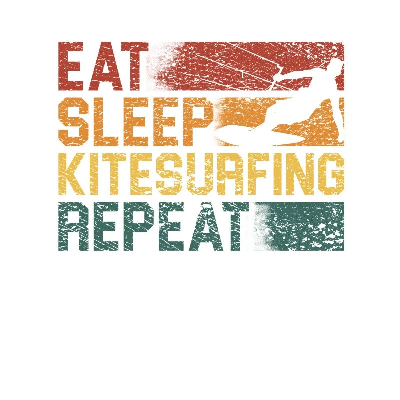 Manger Sommeil Kitesurf Répéter Drôle
