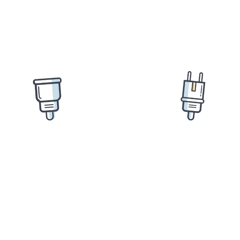 Lachendes Gesicht Stecker Strom Elektriker smile