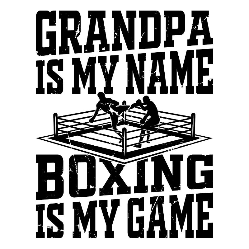 Boxe Combattant Boxe Grand-père est mon nom La boxe est