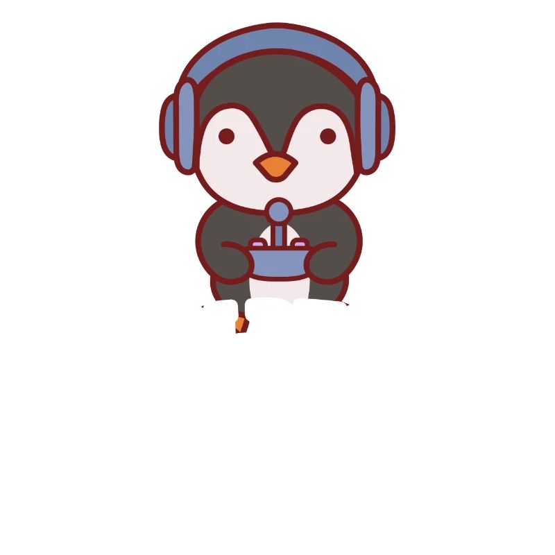 Cool Penguin joue à un jeu