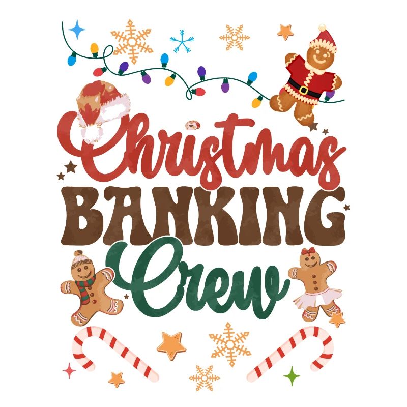 Funny Gingerbread Christmas Cookie Baking Crew