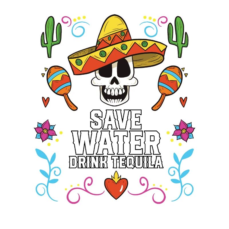 Save Water Drink Tequila Alcoholic Tequila Drinker