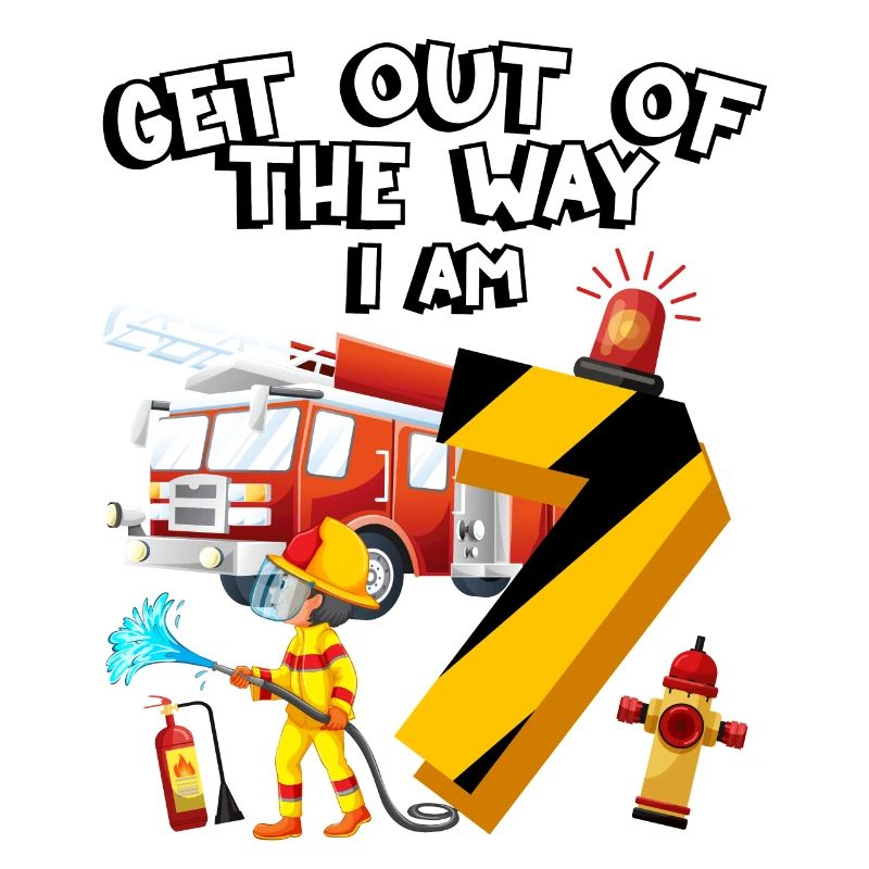 Fire engine Firefighting I am 7 years old