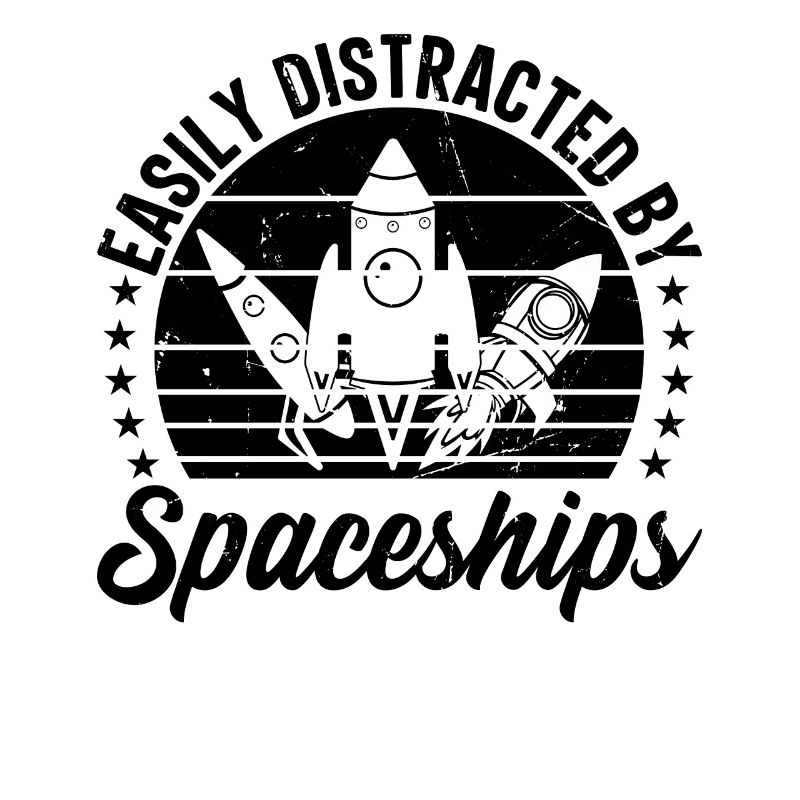 Space Travel Rocket Ship - Easily Distracted By Sp